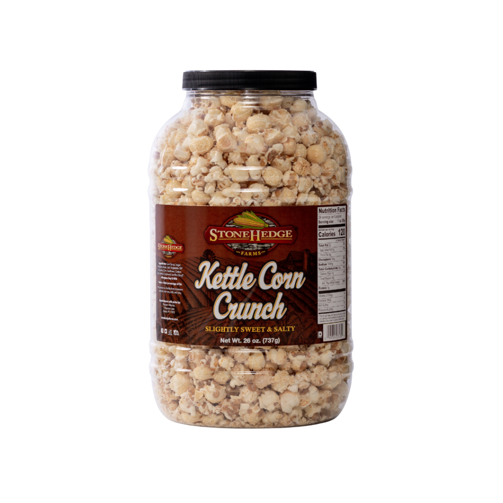 kettle corn barrel white